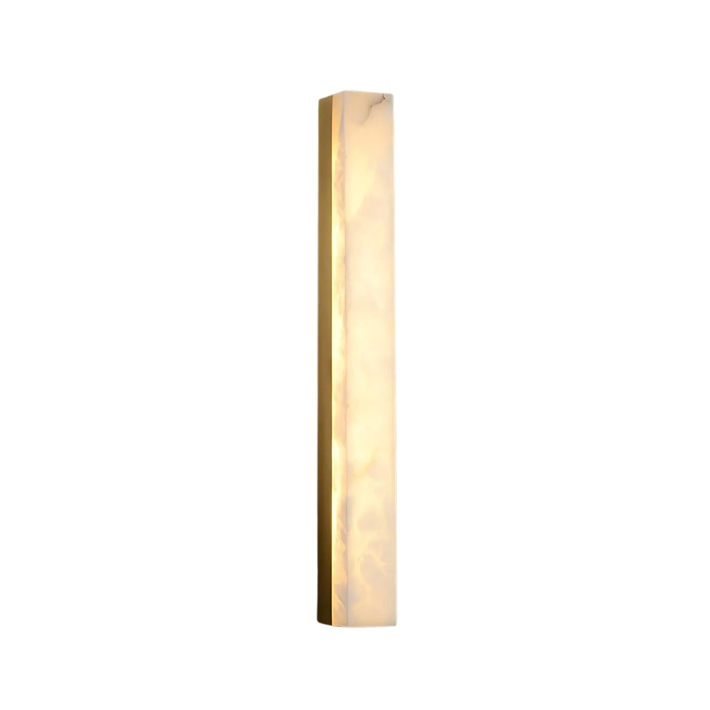 Elegant Brass and Alabaster Wall Sconce Lighting with LED - Modern Design for Living Room, Bedroom, and Dining Room