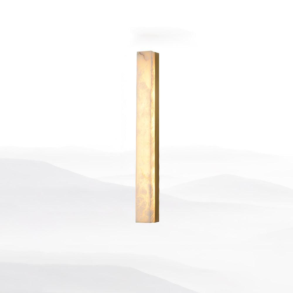 Elegant Brass and Alabaster Wall Sconce Lighting with LED - Modern Design for Living Room, Bedroom, and Dining Room