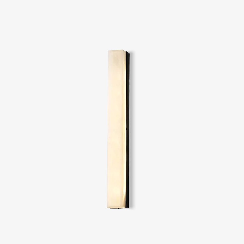 Elegant Brass and Alabaster Wall Sconce Lighting with LED - Modern Design for Living Room, Bedroom, and Dining Room