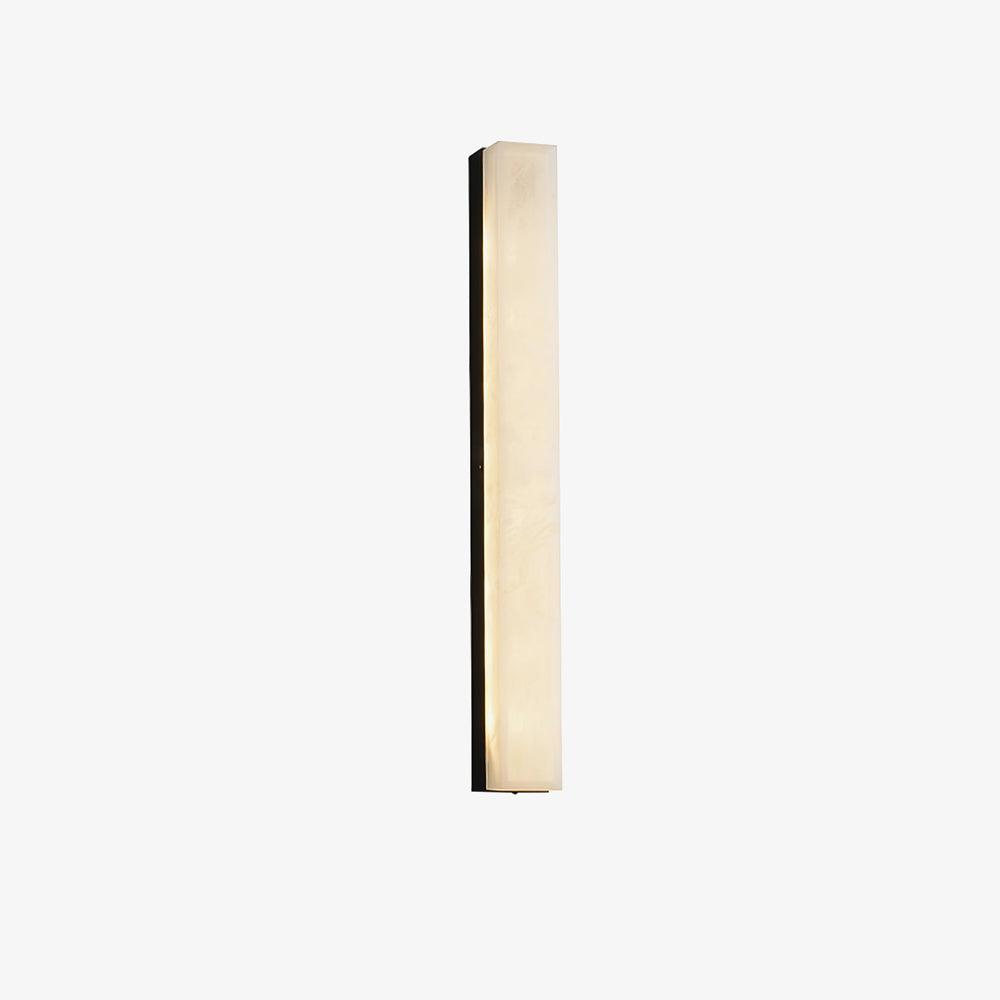 Elegant Brass and Alabaster Wall Sconce Lighting with LED - Modern Design for Living Room, Bedroom, and Dining Room