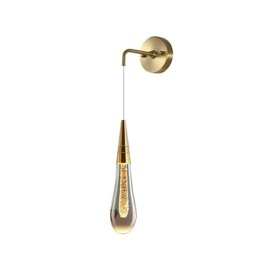 Elegant Wall Sconce Lighting with LED, Modern Design for Bedrooms and Living Rooms, Compact Wall Lamp, Crystal and Metal Finish