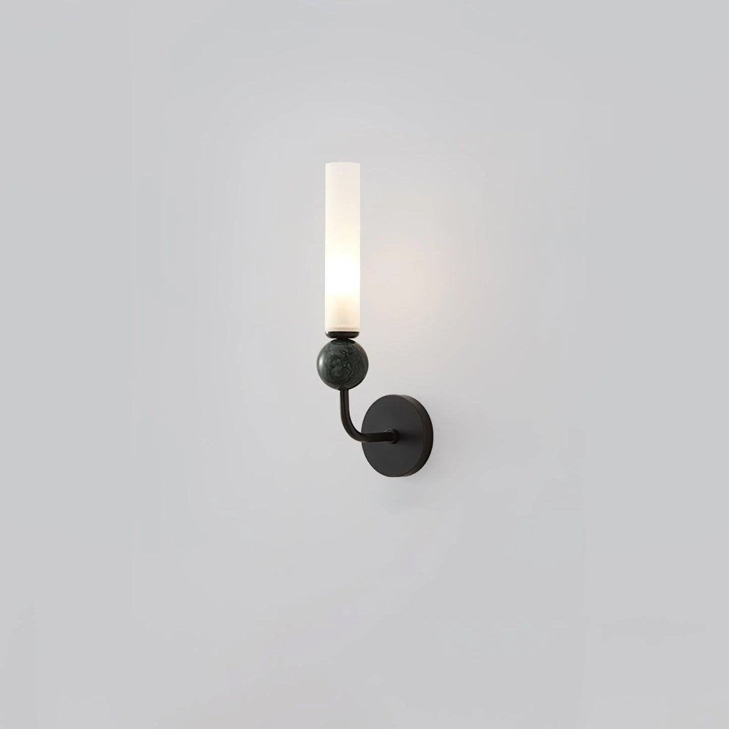 Elegant Wall Sconce Lighting with Marble Ball and Acrylic Shade - Modern Wall Lamp for Stylish Interiors