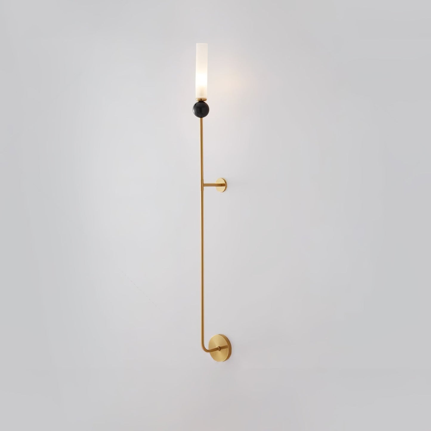Elegant Wall Sconce Lighting with Marble Ball and Acrylic Shade - Modern Wall Lamp for Stylish Interiors