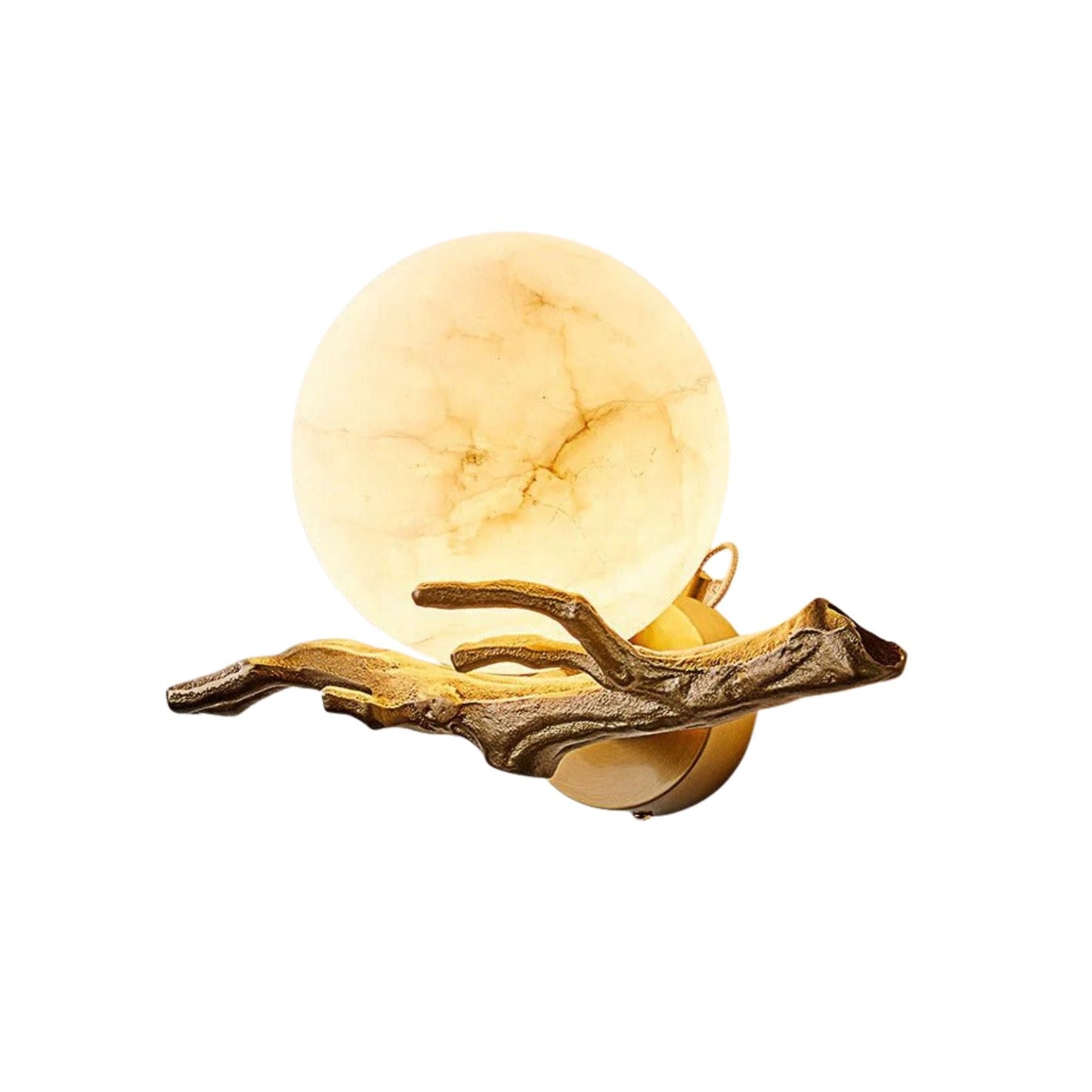 Elegant Wall Lamp with Marble and Copper Design for Atmospheric Lighting