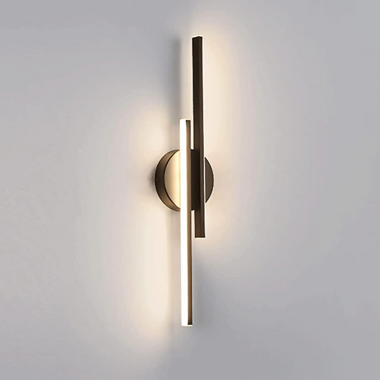 Modern Vertical Wall Sconce Light - Elegant LED Wall Light for Narrow Spaces, Warm Atmosphere, Metal and Acrylic Design