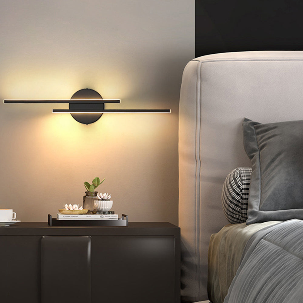 Modern Vertical Wall Sconce Light - Elegant LED Wall Light for Narrow Spaces, Warm Atmosphere, Metal and Acrylic Design