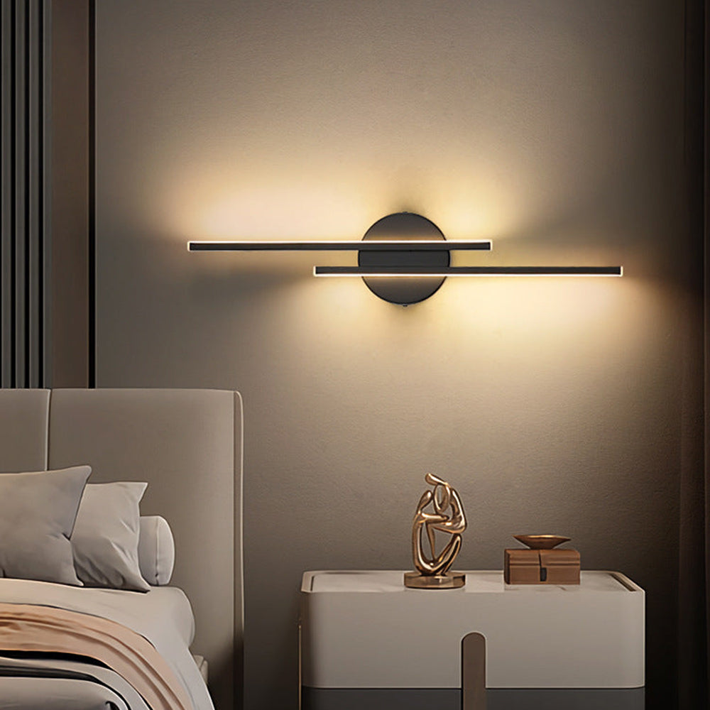 Modern Vertical Wall Sconce Light - Elegant LED Wall Light for Narrow Spaces, Warm Atmosphere, Metal and Acrylic Design