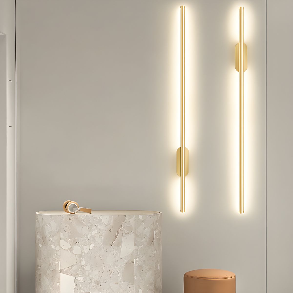 Modern Elegant Wall Light Sconces - Luxurious Design for Bathroom and Home Decor - Available in Gold or Black