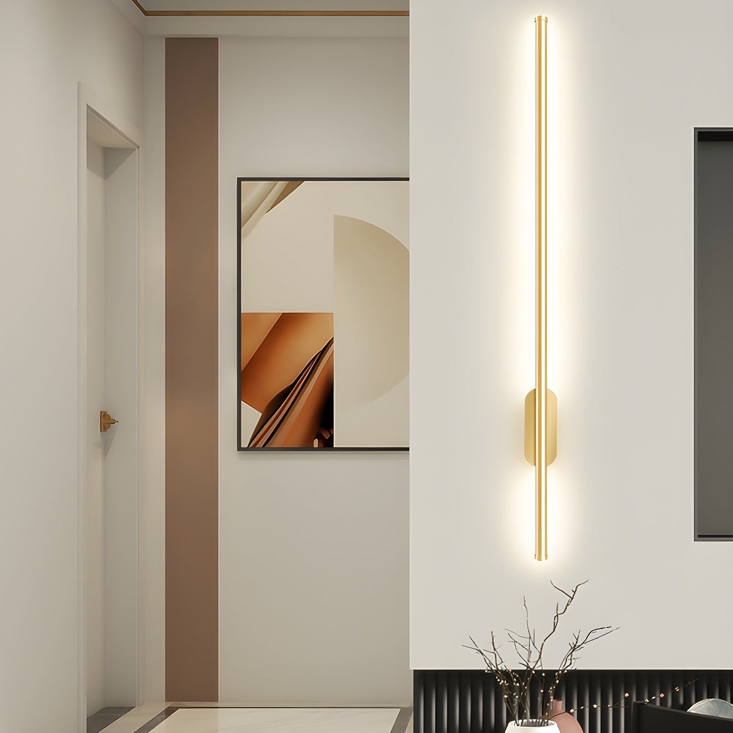 Modern Elegant Wall Light Sconces - Luxurious Design for Bathroom and Home Decor - Available in Gold or Black