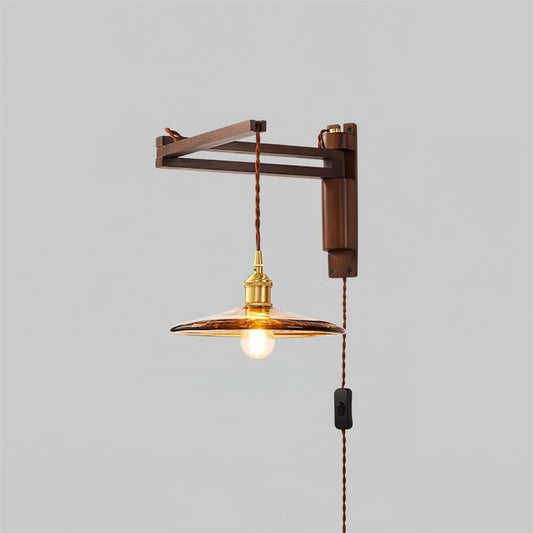 Elegant Vintage Wall Sconce Lighting with Glass Shade - Stylish Wall Lamp for Modern and Classic Interiors