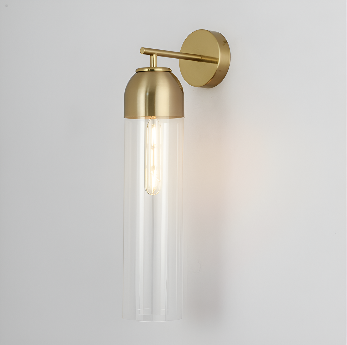 Elegant glass wall lamp Arz with diffused light for modern interiors