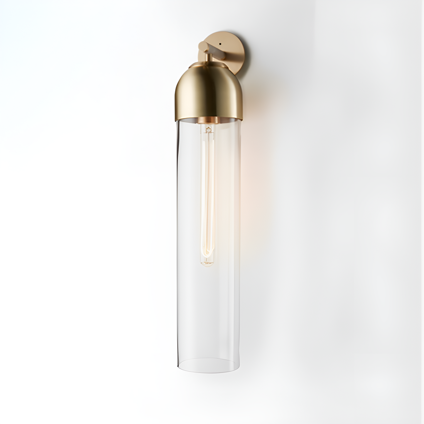 Elegant glass wall lamp Arz with diffused light for modern interiors