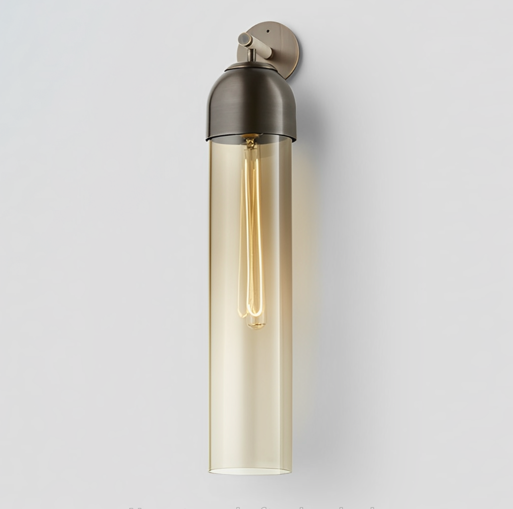 Elegant glass wall lamp Arz with diffused light for modern interiors
