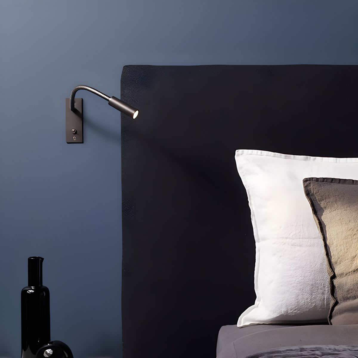 Elezor Flexible Wall Lamp with Gooseneck and LED Lighting - Modern Wall Sconce for Reading and Work Spaces