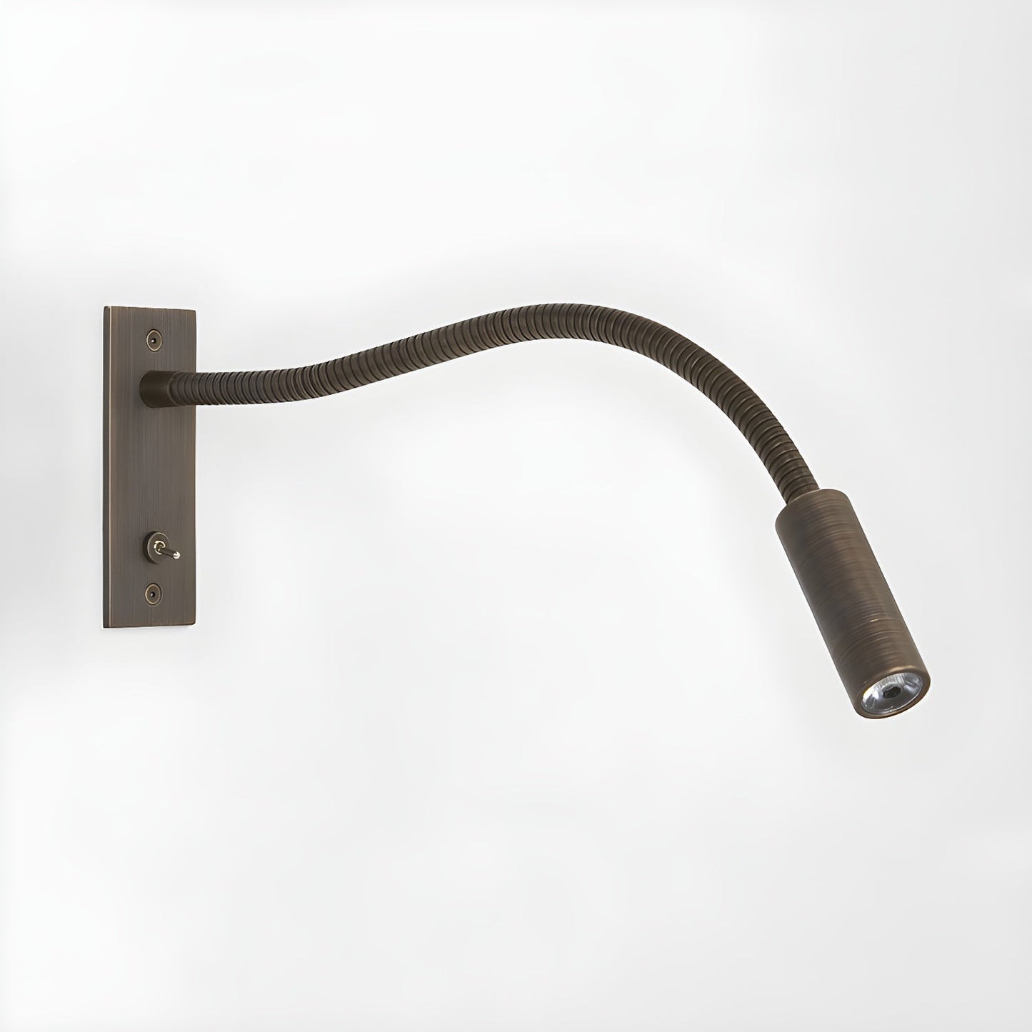 Elezor Flexible Wall Lamp with Gooseneck and LED Lighting - Modern Wall Sconce for Reading and Work Spaces