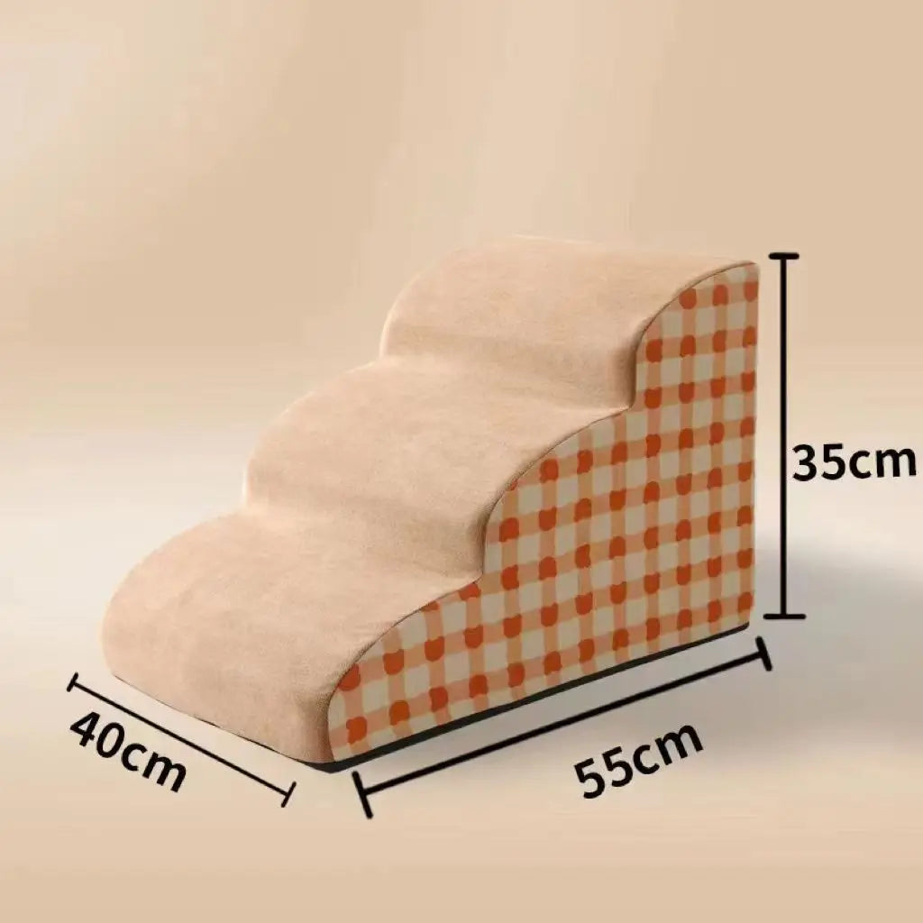 Escalier/rampe sécurisé(e) pour chien en mousse haute densité (2/3 marches), antidérapant(e), idéal(e) pour chiens âgés ou souffrant de douleurs articulaires. 6