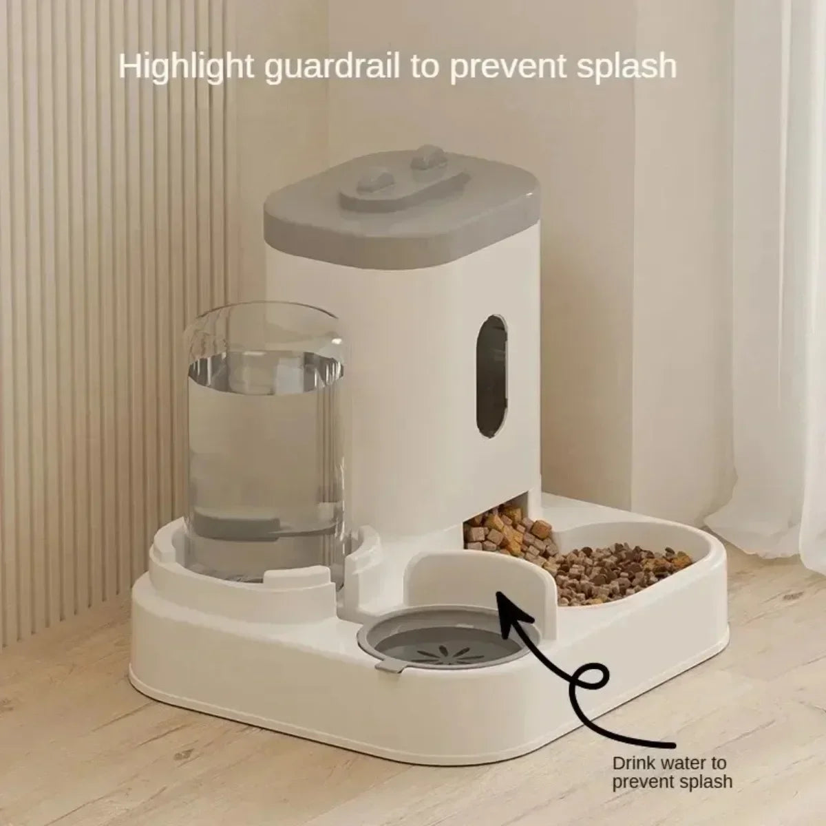 Gamelle automatique pour chiens et chats avec fontaine à eau, grande capacité, distributeur de nourriture pour animaux, accessoires pour chiots et autres animaux de compagnie 1