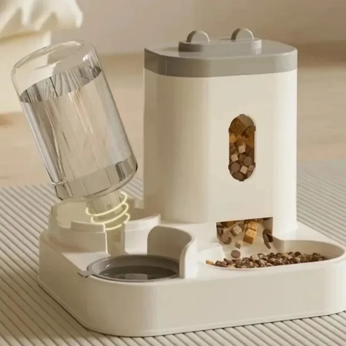 Gamelle automatique pour chiens et chats avec fontaine à eau, grande capacité, distributeur de nourriture pour animaux, accessoires pour chiots et autres animaux de compagnie 2