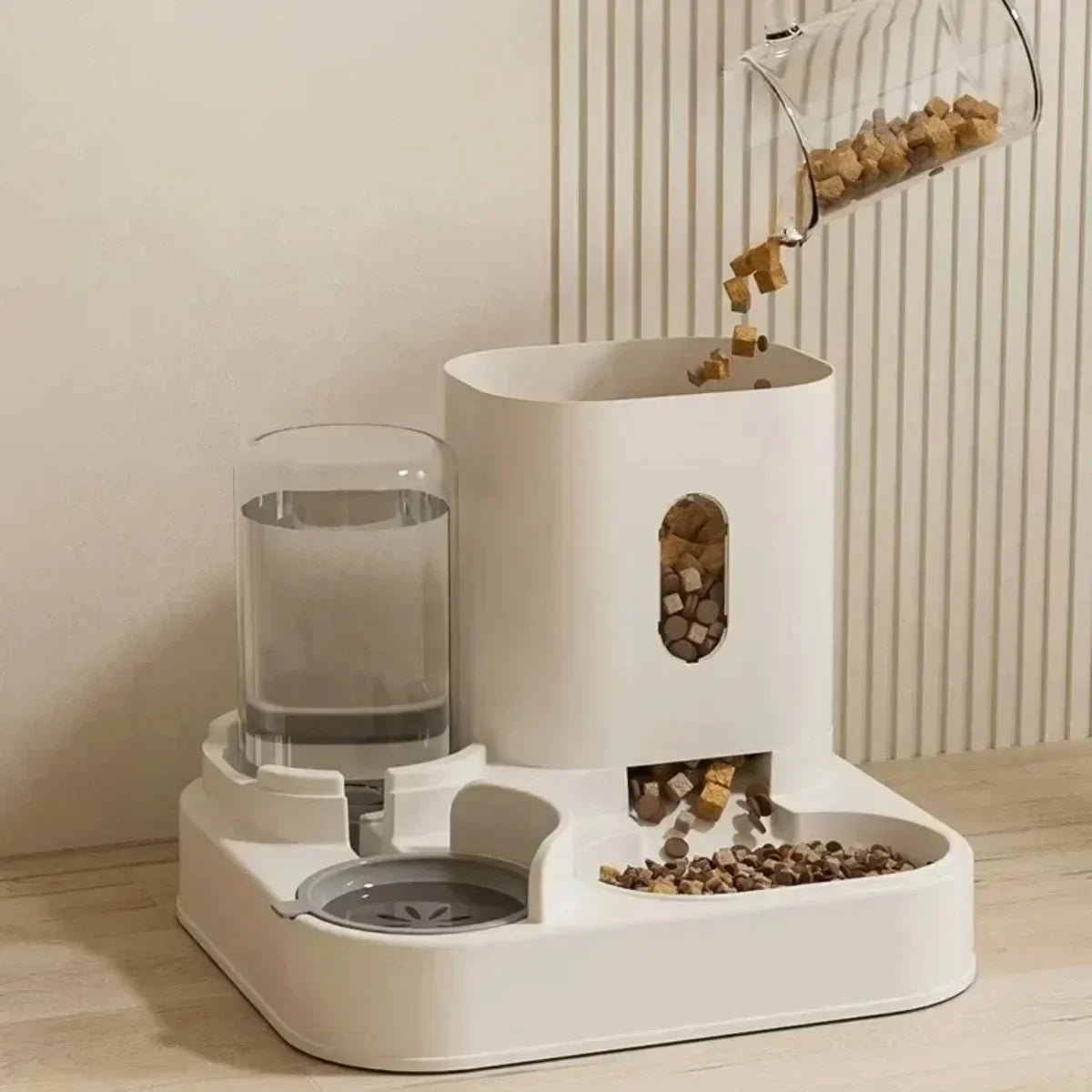 Gamelle automatique pour chiens et chats avec fontaine à eau, grande capacité, distributeur de nourriture pour animaux, accessoires pour chiots et autres animaux de compagnie 3
