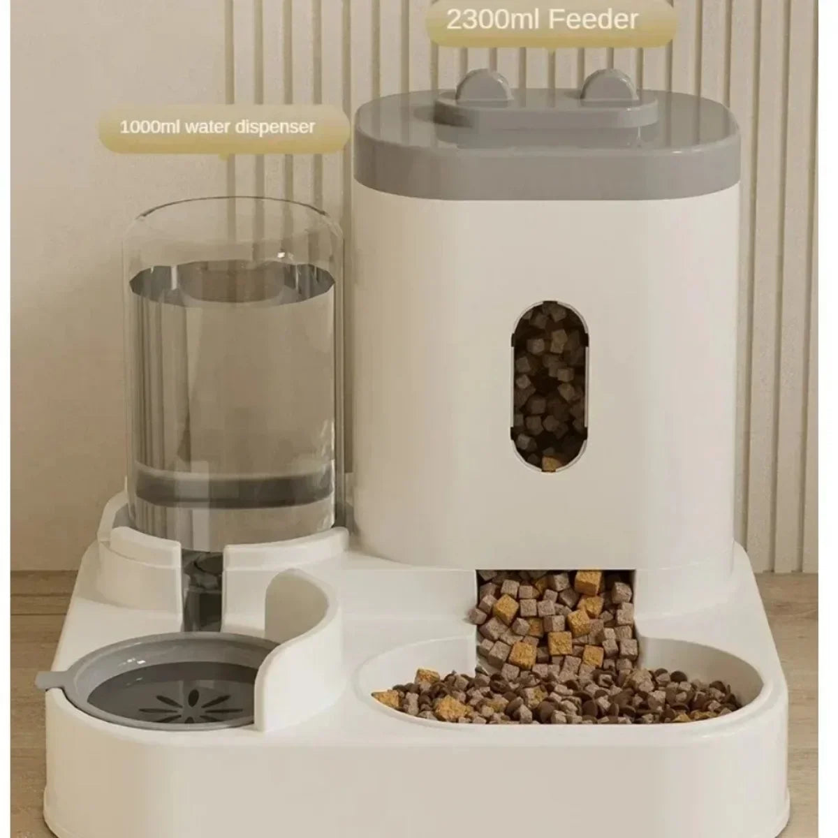 Gamelle automatique pour chiens et chats avec fontaine à eau, grande capacité, distributeur de nourriture pour animaux, accessoires pour chiots et autres animaux de compagnie 4