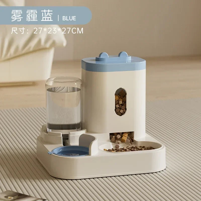 Gamelle automatique pour chiens et chats avec fontaine à eau, grande capacité, distributeur de nourriture pour animaux, accessoires pour chiots et autres animaux de compagnie 5
