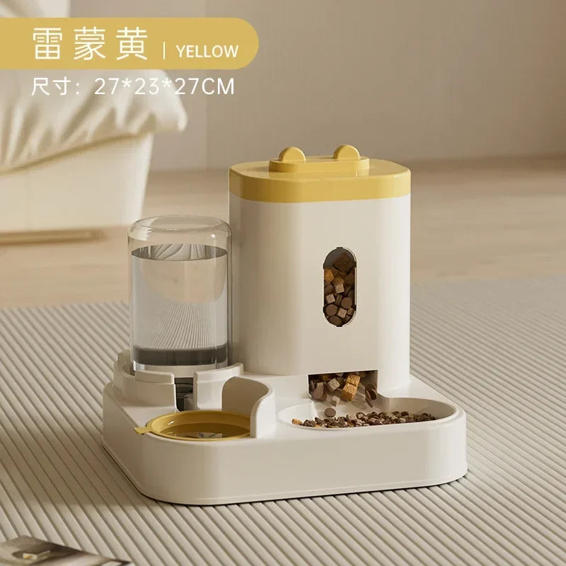 Gamelle automatique pour chiens et chats avec fontaine à eau, grande capacité, distributeur de nourriture pour animaux, accessoires pour chiots et autres animaux de compagnie 7