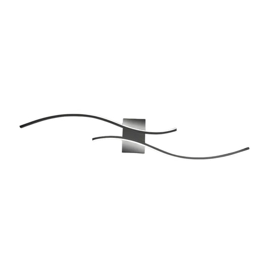 Gillon Wavy | Wall lamp with modern design and integrated LED lighting | Stylish lighting for minimalist interiors