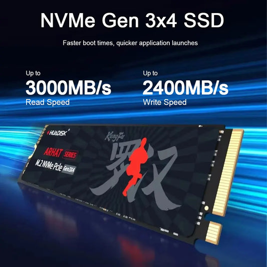 HUADISK M.2 NVMe PCIe SSD 128GB 256GB 512GB pevný disk M2 NVMe 2280 1TB 2TB interní SSD disk pro notebook a stolní počítač