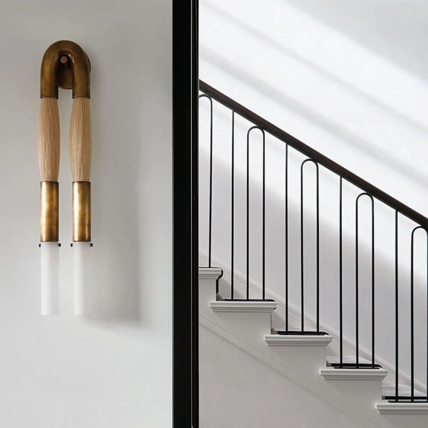 Joalezo Wall Sconce Lighting - Elegant Metal and Glass Wall Lamp for Modern Interiors, Industrial Design, Compatible with LED and Edison Bulbs