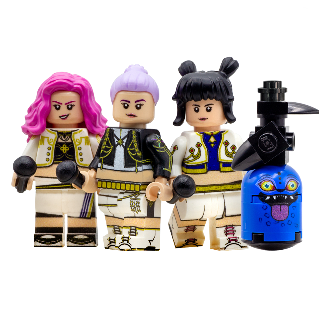 K-Block Hunters Custom LEGO Minifigures - Unique K-Pop Inspired Figures for Collectors and Fans