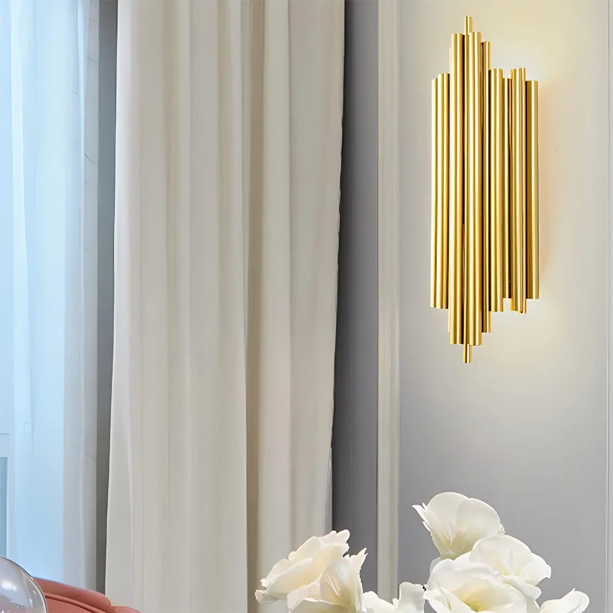 Modern Crystal Wall Sconce Lighting with Integrated LED - Elegant Wall Lamp for Living Rooms, Hallways, and Bedrooms