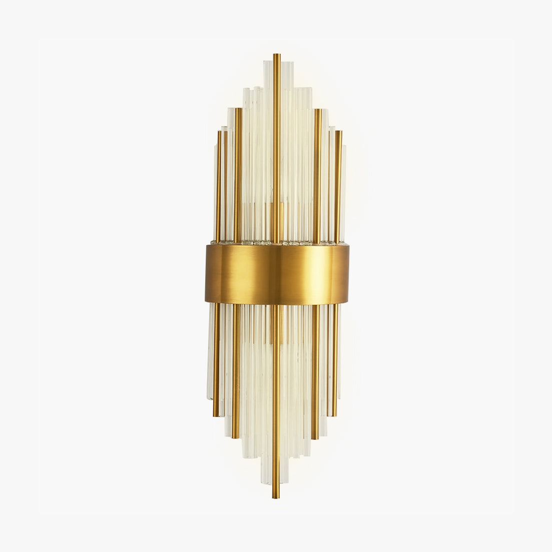 Modern Crystal Wall Sconce Lighting with Integrated LED - Elegant Wall Lamp for Living Rooms, Hallways, and Bedrooms