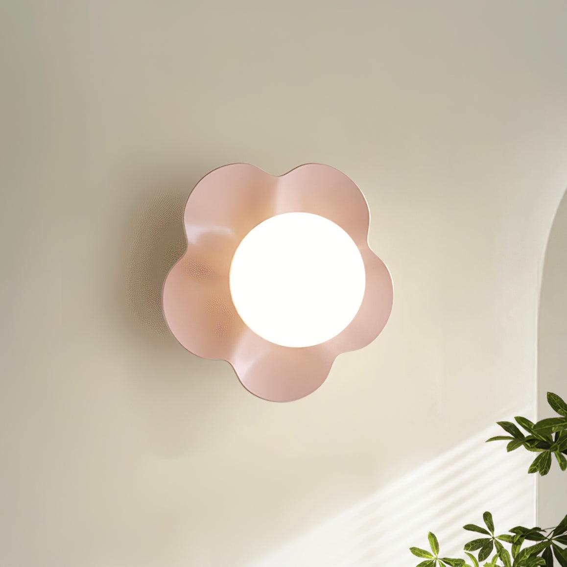 Floral Wall Lamp with Mood Lighting for Children's Rooms
