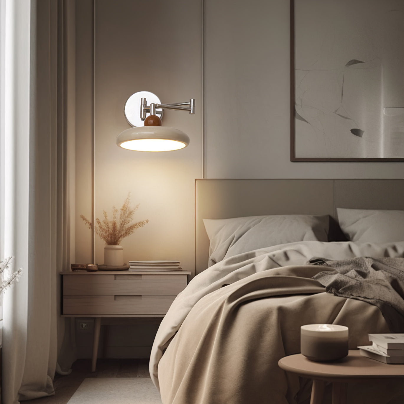 Laslon Adjustable Wall Lamp - Modern Design with Integrated LED for Versatile Home Lighting 5