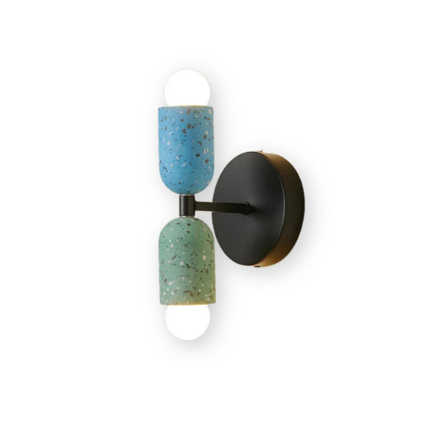 Modern 2-Bulb Wall Sconce Lighting - Stylish Wall Lamp for Bedroom, Hallway, Living Room - Elegant Iron Design