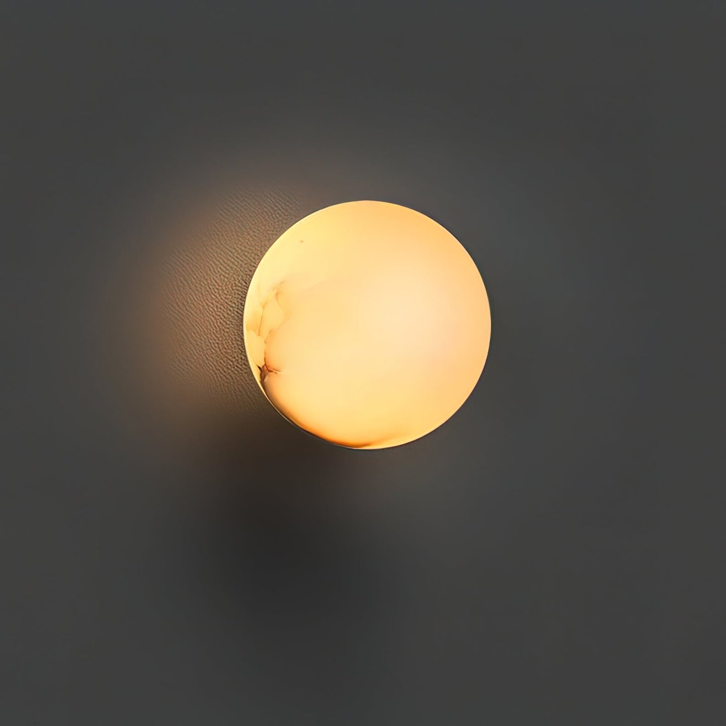 Libaro Orb Wall Sconce Lighting - Elegant Alabaster Wall Lamp for Modern Interiors, Warm Light for Living Room, Bedroom, and Hallway