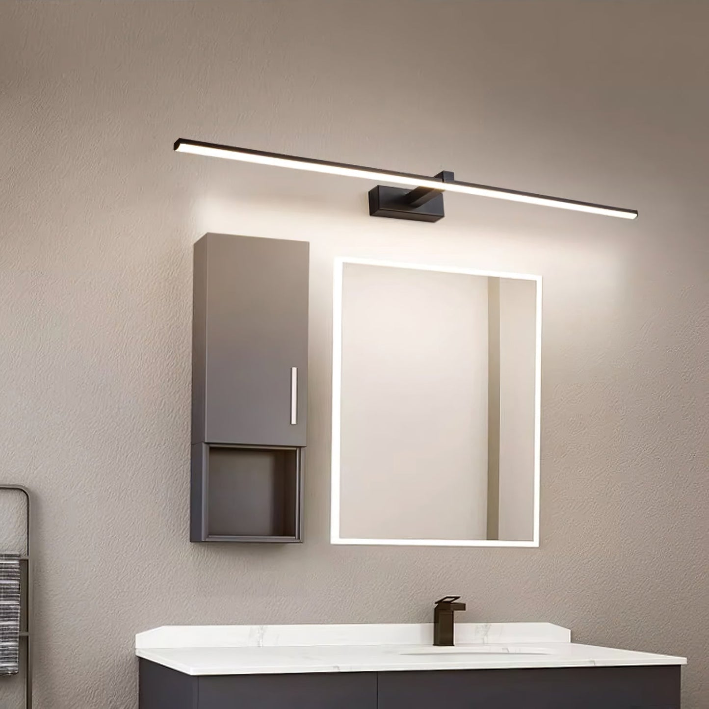 Modern Wall Lamp with Integrated LED Lighting - Elegant Bathroom Wall Lights & Sconce Light for Stylish Interiors