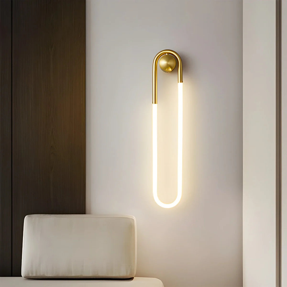 Livizon Modern Wall Sconce Lighting with Dimmable LED and Remote Control - Elegant Brass Design for Cozy Atmosphere