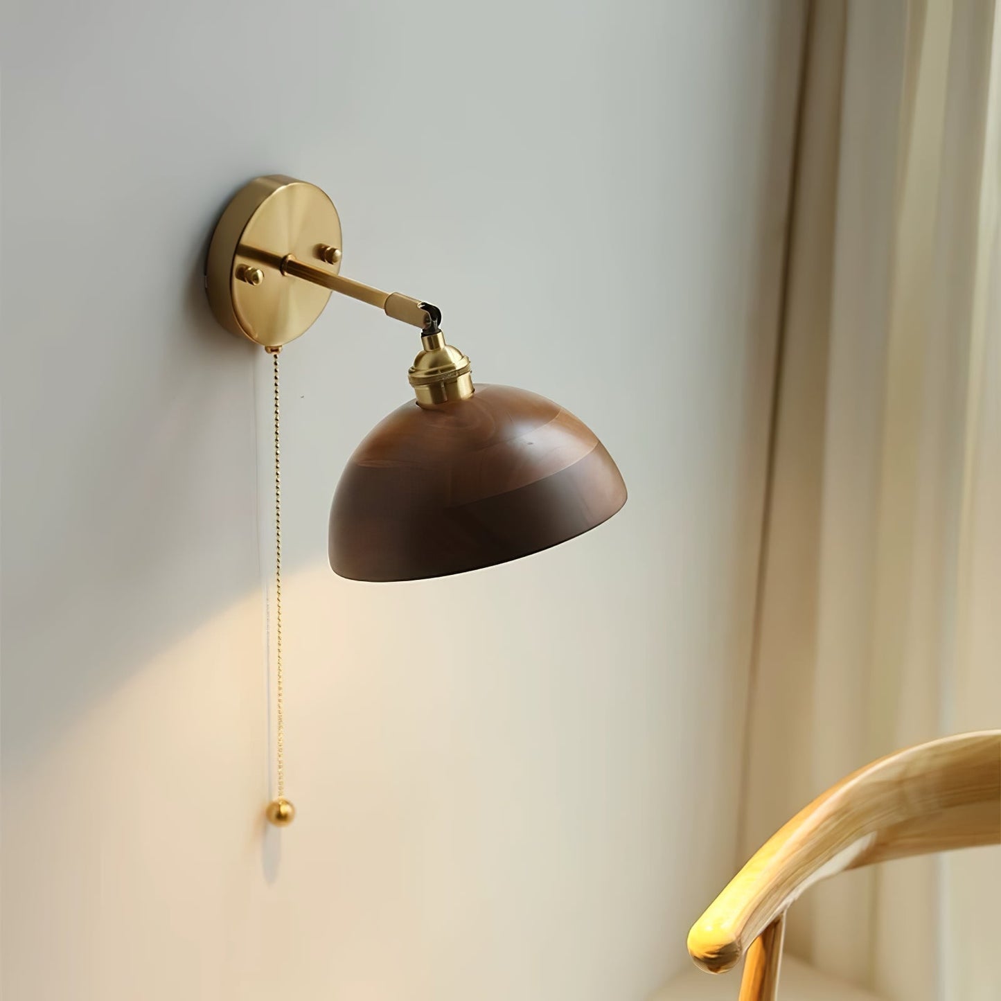 Lozon | Wall Lamp with Rotating Shade and Brass Design | Stylish Lighting for Modern Interiors