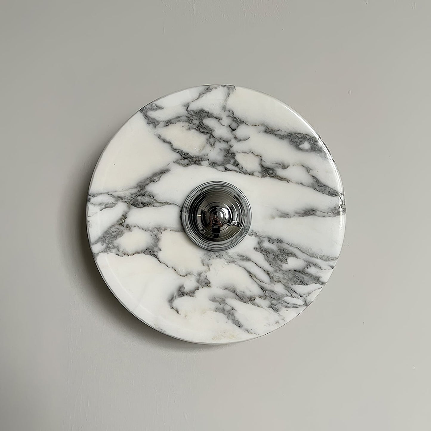 Lunetra Marble Wall Sconce Light with LED - Modern Elegant Design for Living Room, Bedroom, and Bathroom