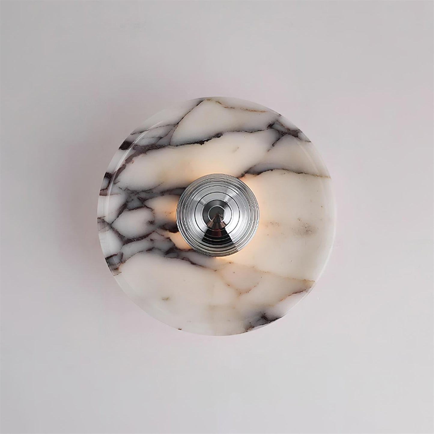Lunetra Marble Wall Sconce Light with LED - Modern Elegant Design for Living Room, Bedroom, and Bathroom