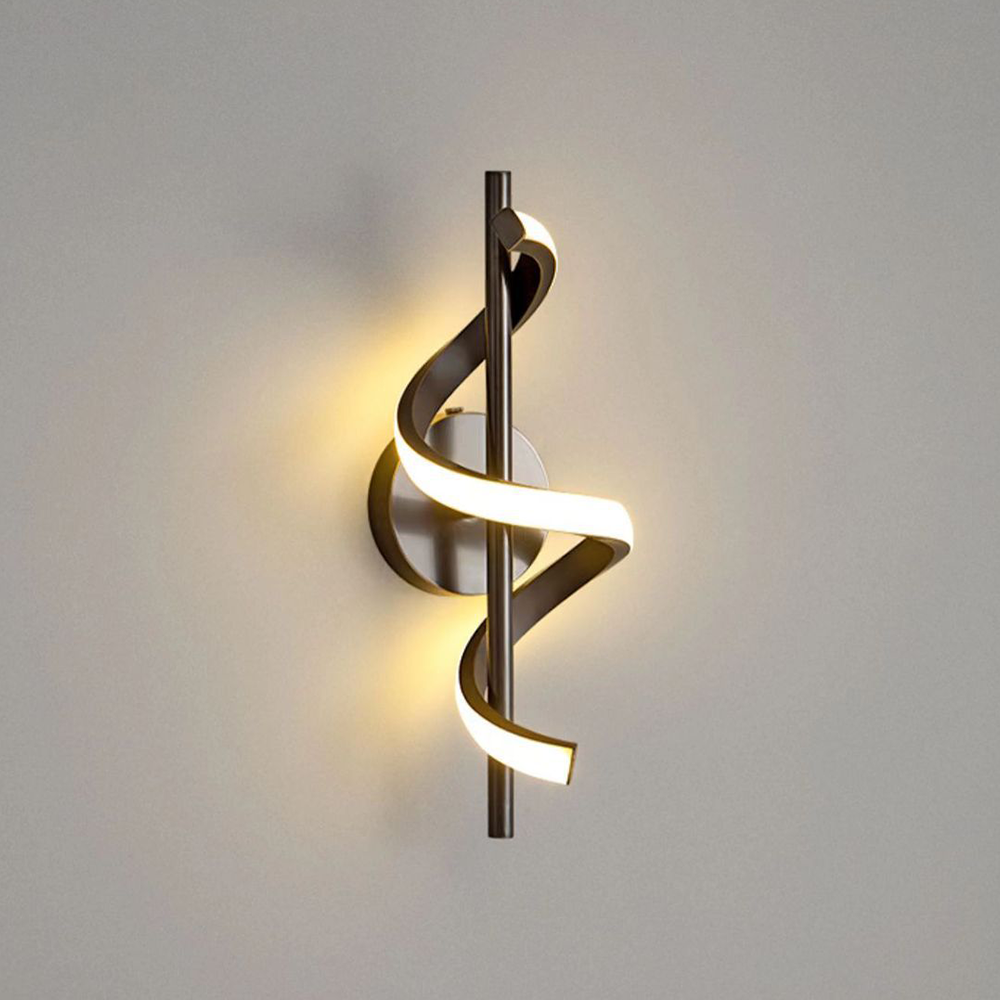 Lurevo Wall Sconce Lighting with LED and 3 Color Settings - Elegant Brass Design for Modern Interiors