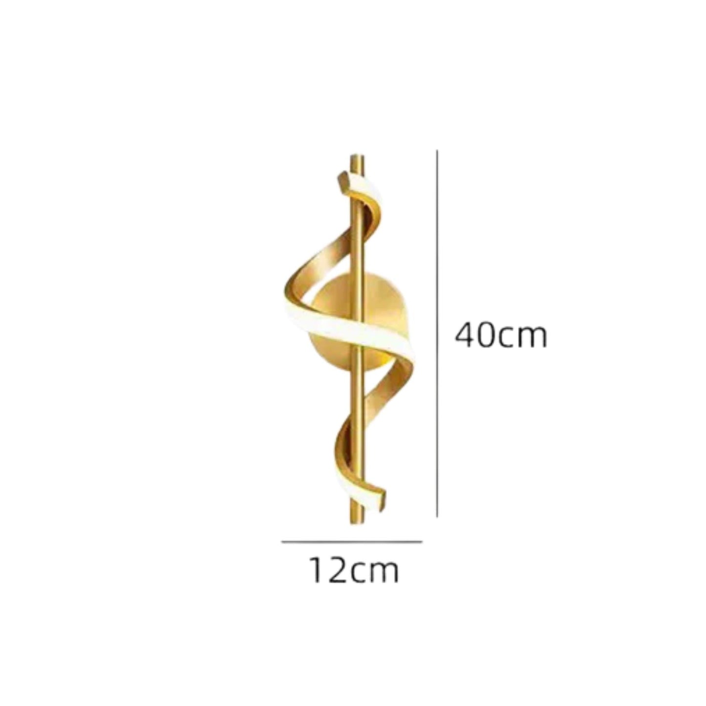 Lurevo Wall Sconce Lighting with LED and 3 Color Settings - Elegant Brass Design for Modern Interiors