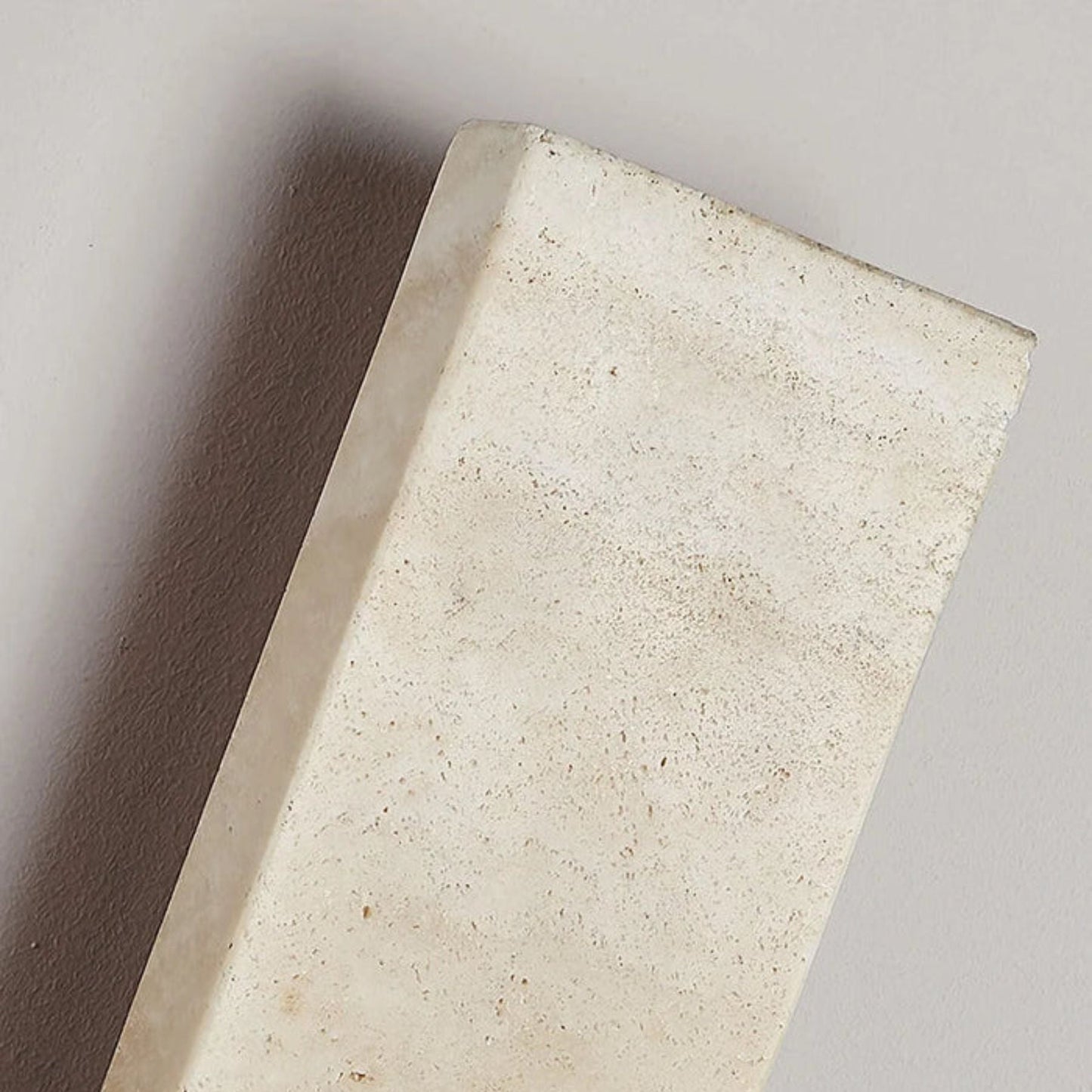 Luzora Natural Stone Wall Sconce Light with LED - Modern Wall Lamp for Cozy Atmosphere in Living Room or Bedroom