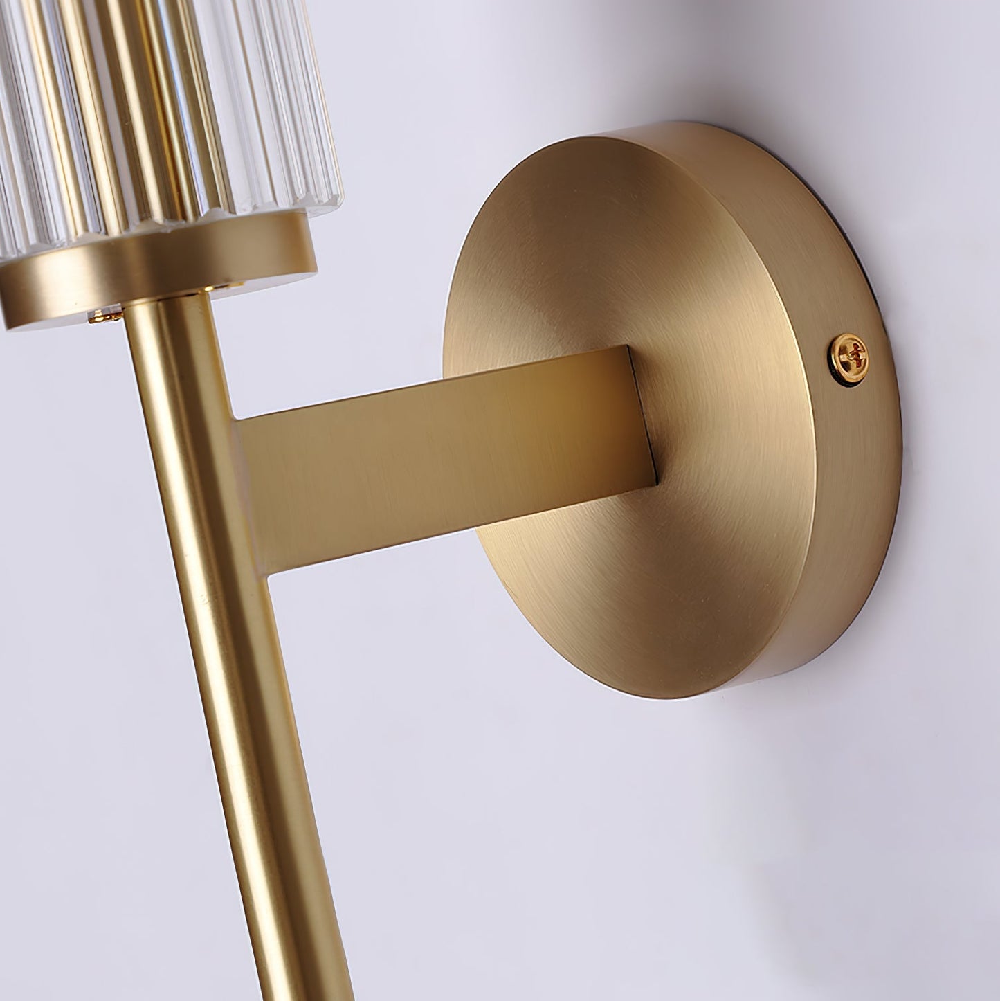 Modern Wall Sconce Lighting with Clear Glass Shade and LED, Slim Design for Living Room, Bedroom, and Hallway