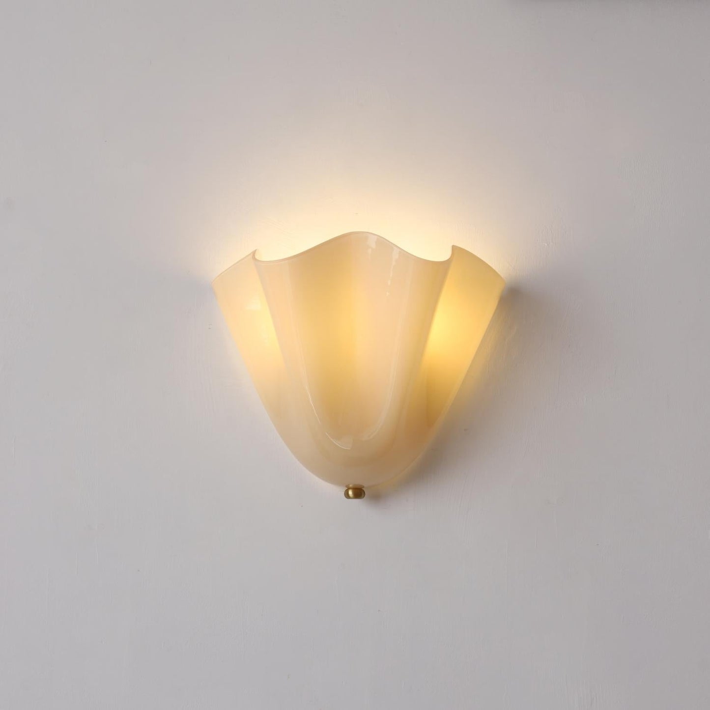 Mirano Glass Wall Lamp - Elegant Sconce Light for Bathrooms and Living Rooms, Dimmable, Moisture-Resistant, E26/E27 Compatible
