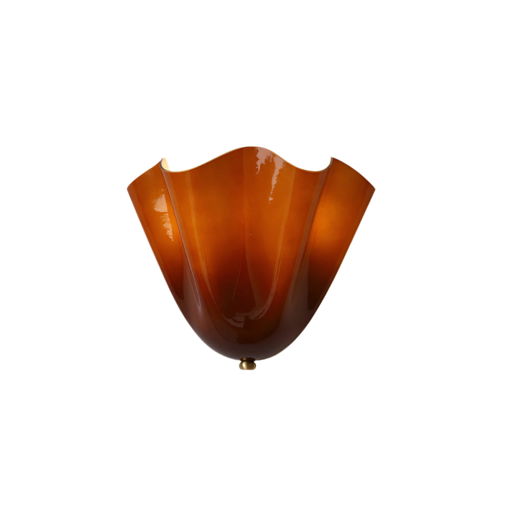 Mirano Glass Wall Lamp - Elegant Sconce Light for Bathrooms and Living Rooms, Dimmable, Moisture-Resistant, E26/E27 Compatible