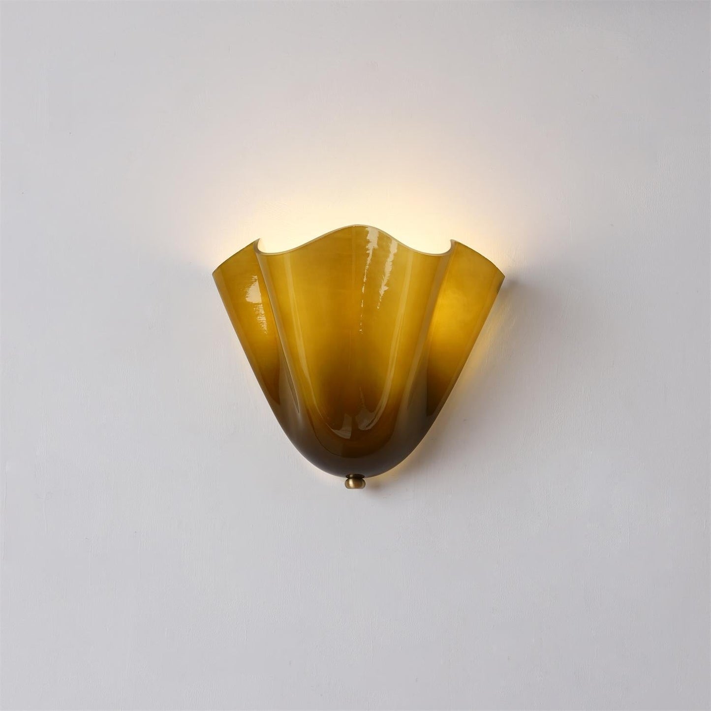 Mirano Glass Wall Lamp - Elegant Sconce Light for Bathrooms and Living Rooms, Dimmable, Moisture-Resistant, E26/E27 Compatible