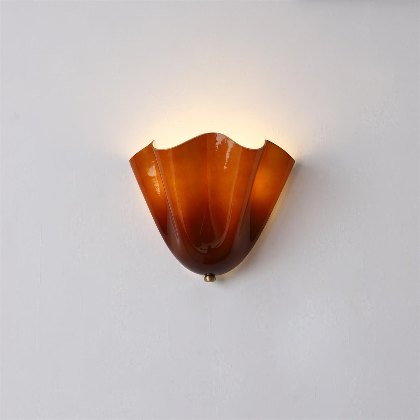 Mirano Glass Wall Lamp - Elegant Sconce Light for Bathrooms and Living Rooms, Dimmable, Moisture-Resistant, E26/E27 Compatible