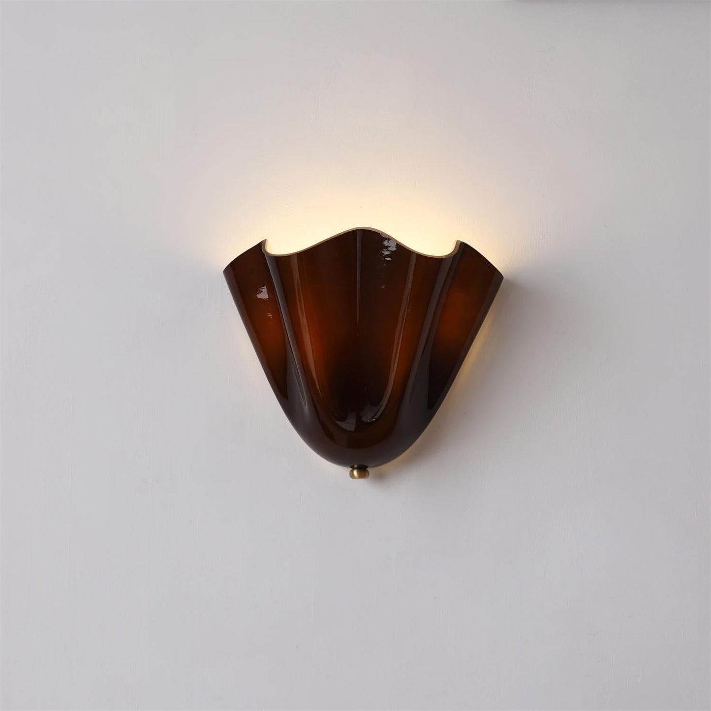 Mirano Glass Wall Lamp - Elegant Sconce Light for Bathrooms and Living Rooms, Dimmable, Moisture-Resistant, E26/E27 Compatible